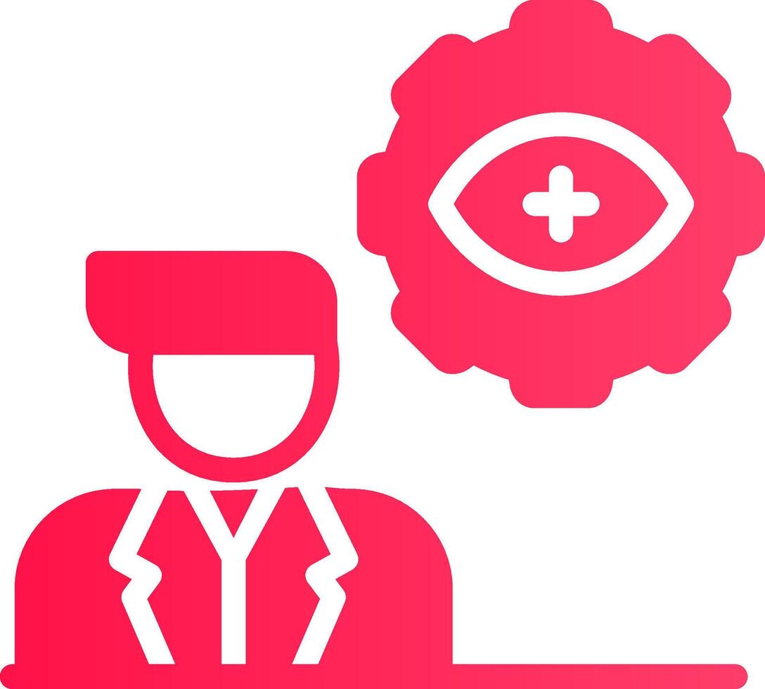 Automatic Eye Examination Creative Icon Design vector