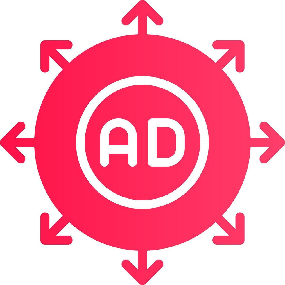 Advertising Submission Creative Icon Design vector