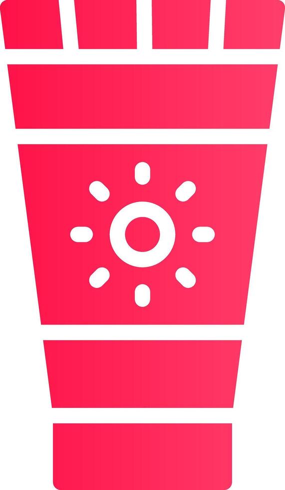 Sunscreen Creative Icon Design vector