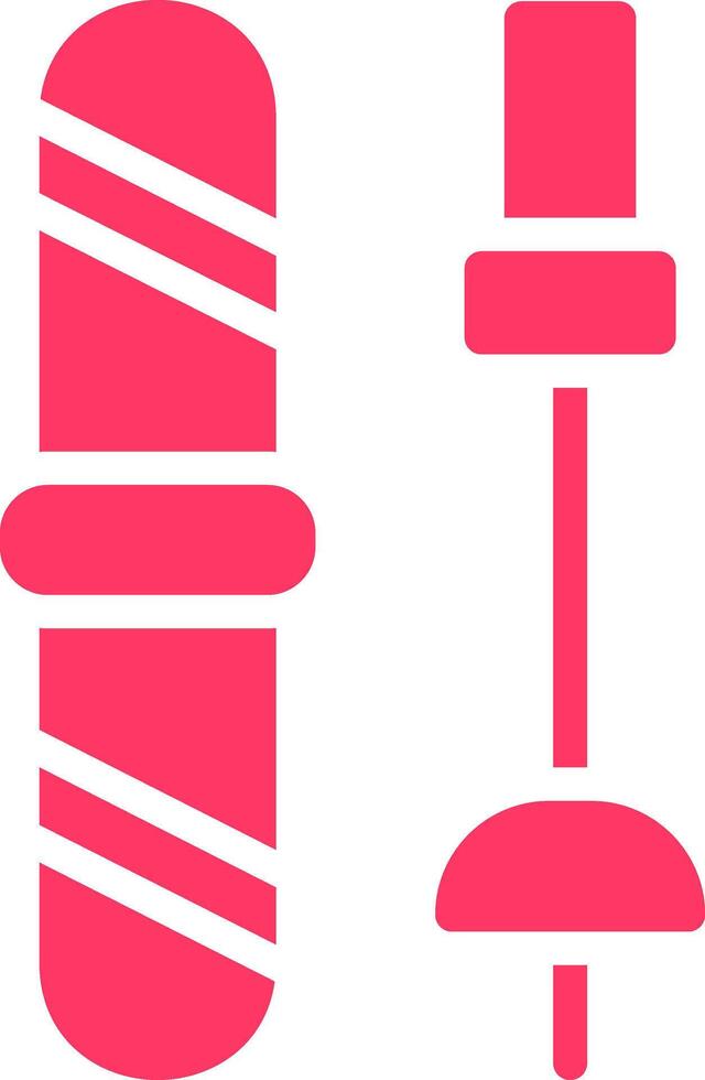 Ski Equipment Creative Icon Design vector