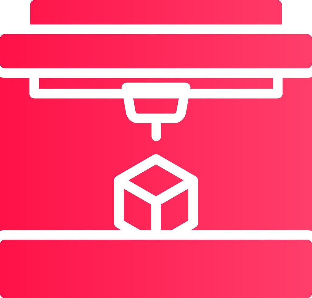 3D Printing Creative Icon Design vector