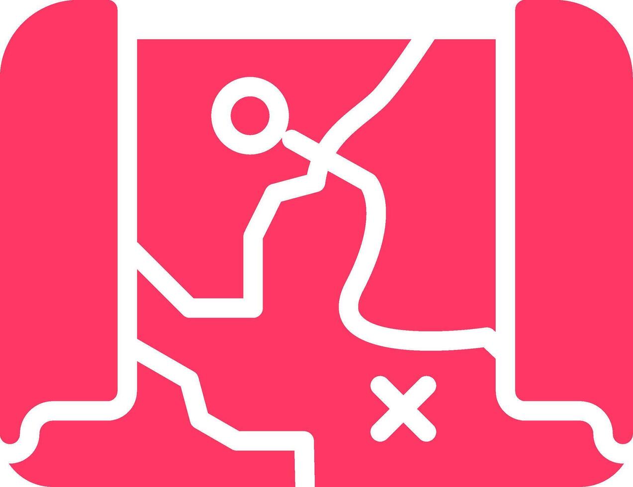 Treasure Map Creative Icon Design vector