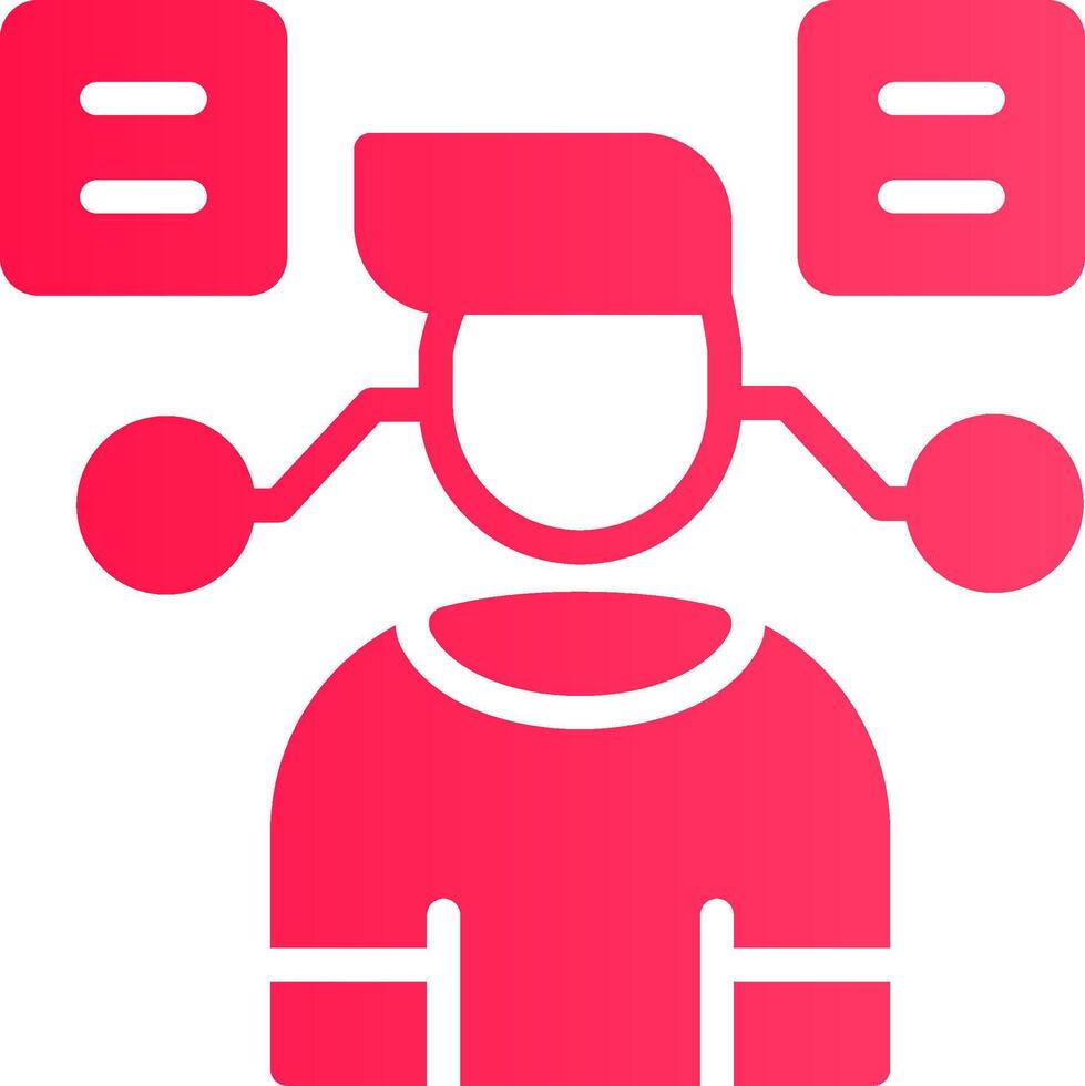 User Predictions Creative Icon Design vector