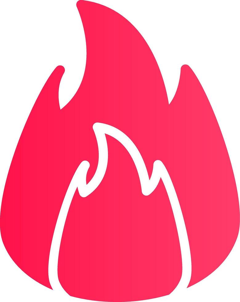 diseño de icono creativo en llamas vector