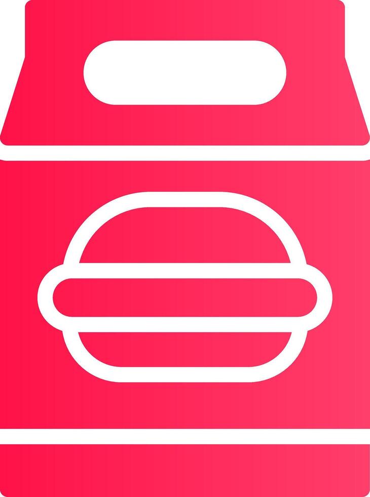 Lunch Bag Creative Icon Design vector