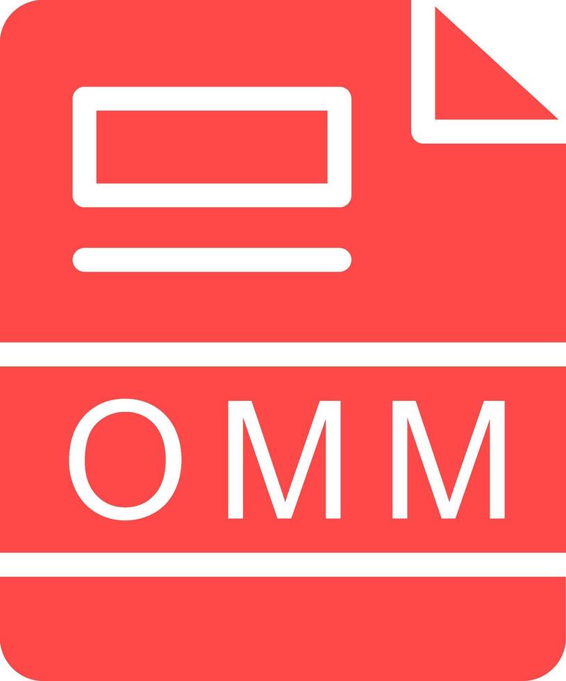 OMM Creative Icon Design vector