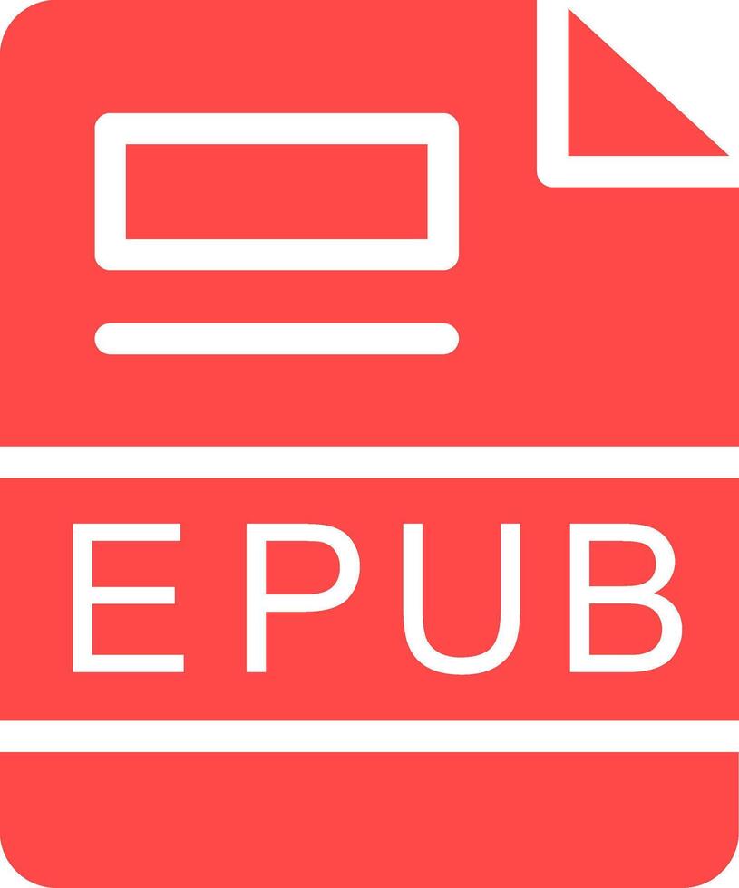 EPUB Creative Icon Design vector
