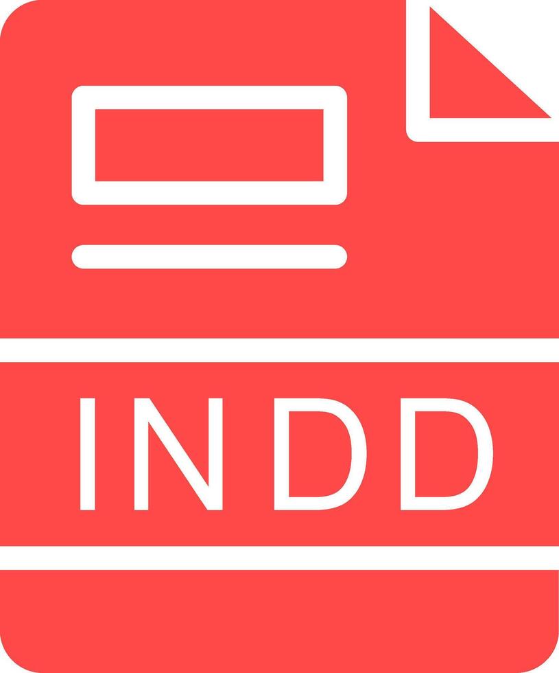 INDD Creative Icon Design vector