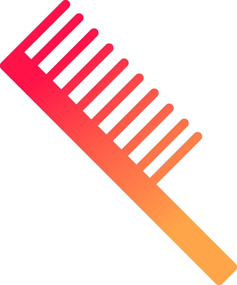 Hair Comb Creative Icon Design vector