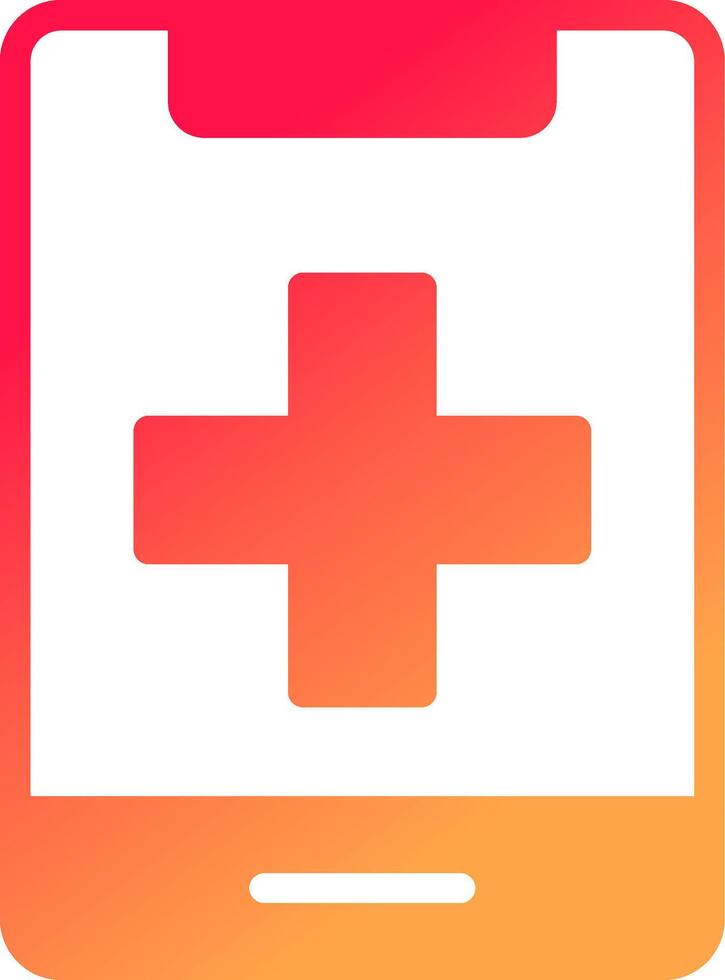 médico teléfono creativo icono diseño vector