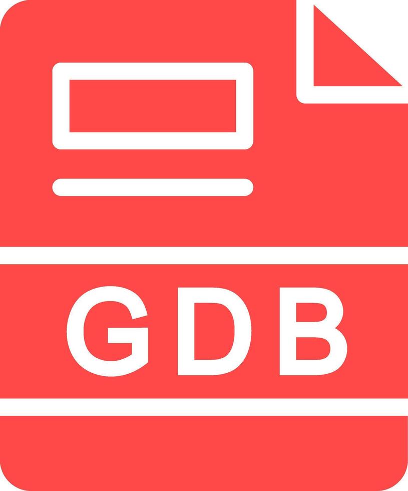 gdb creativo icono diseño vector