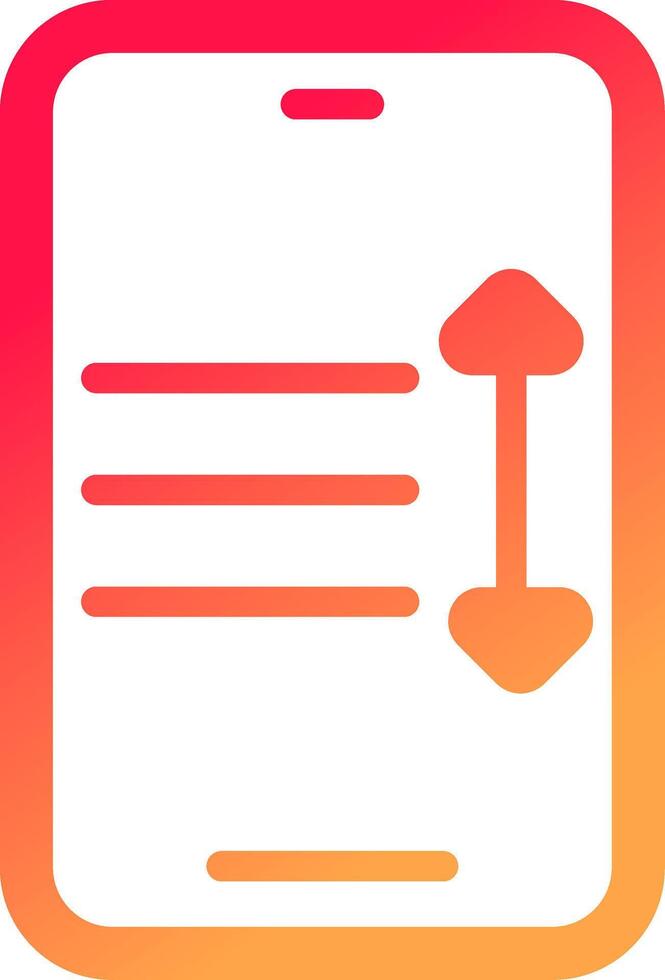 Glyph Gradient Design vector
