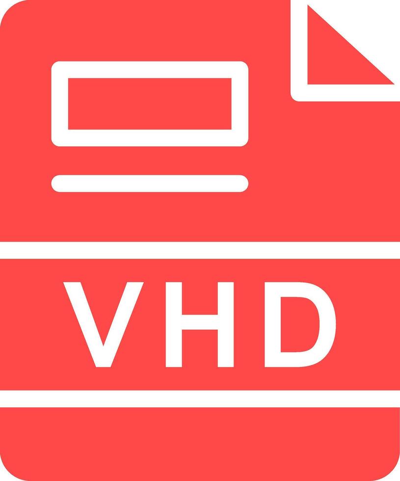 VHD Creative Icon Design vector