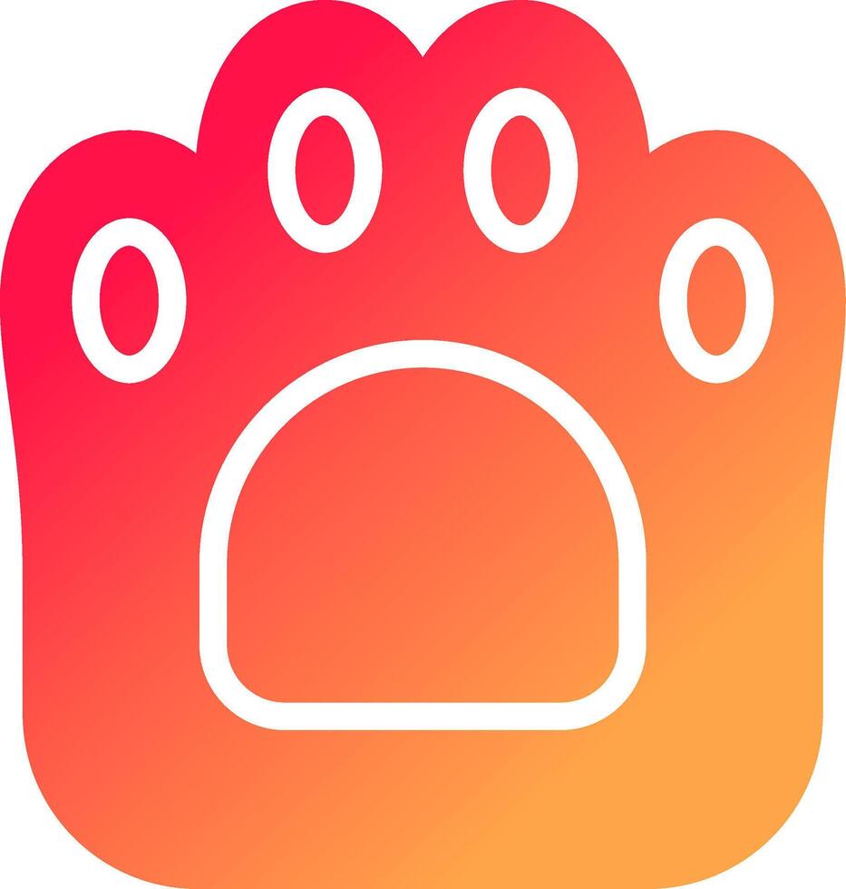 Glyph Gradient Design vector
