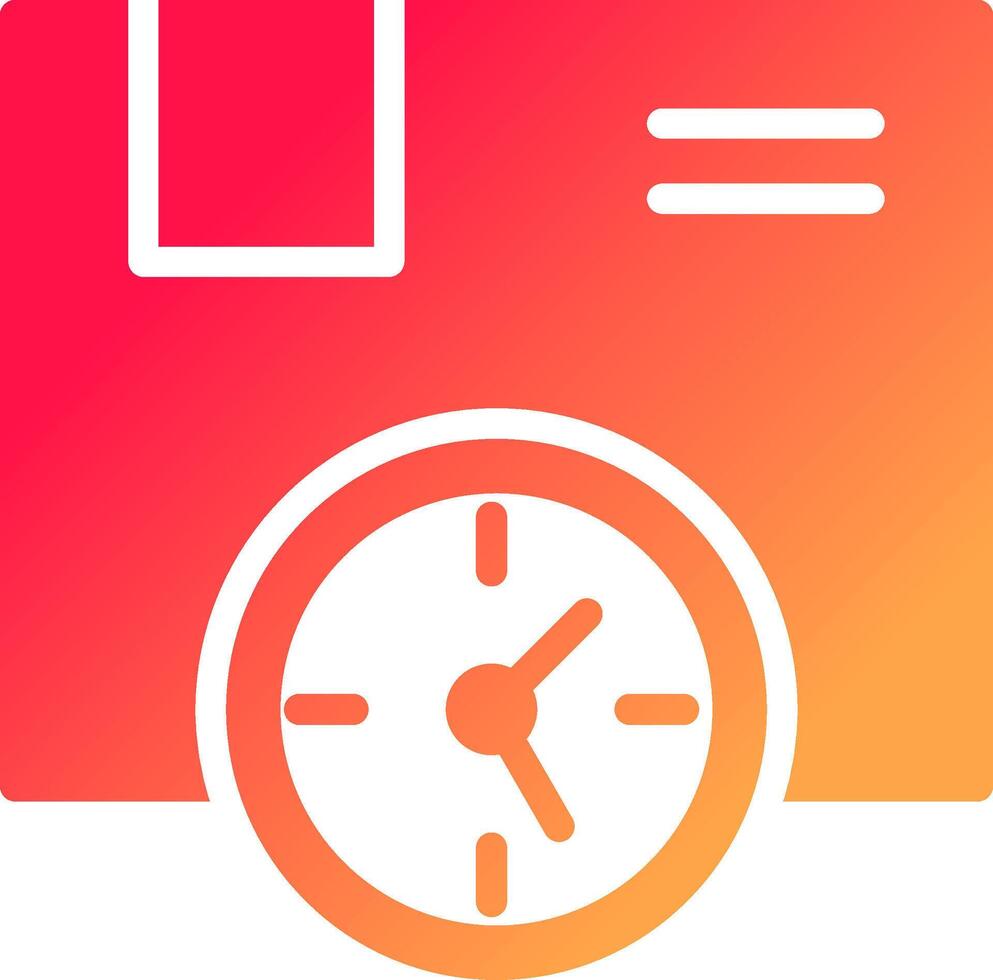 Delivery Time Creative Icon Design vector