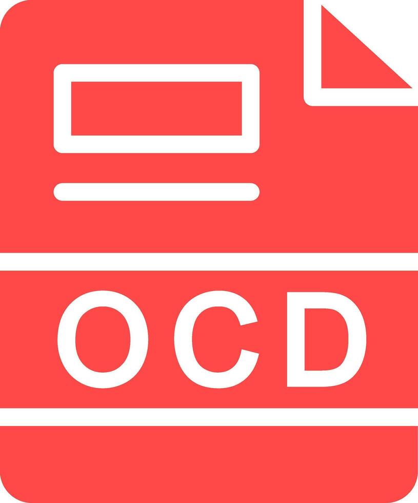 OCD Creative Icon Design vector