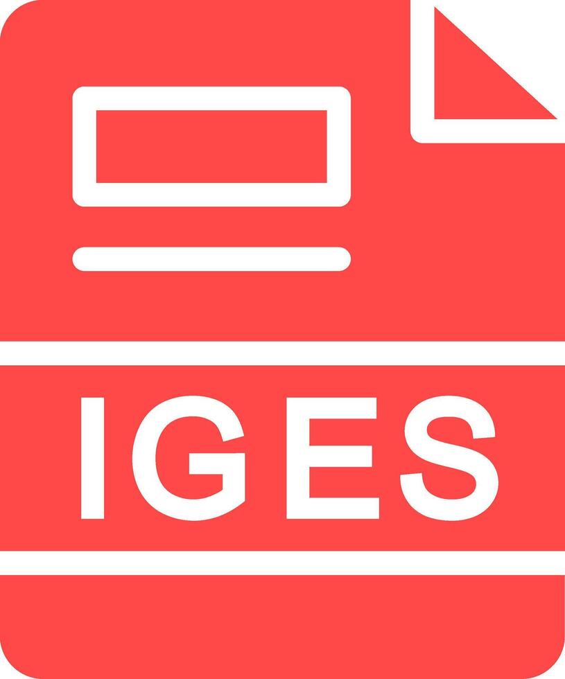 IGES Creative Icon Design vector