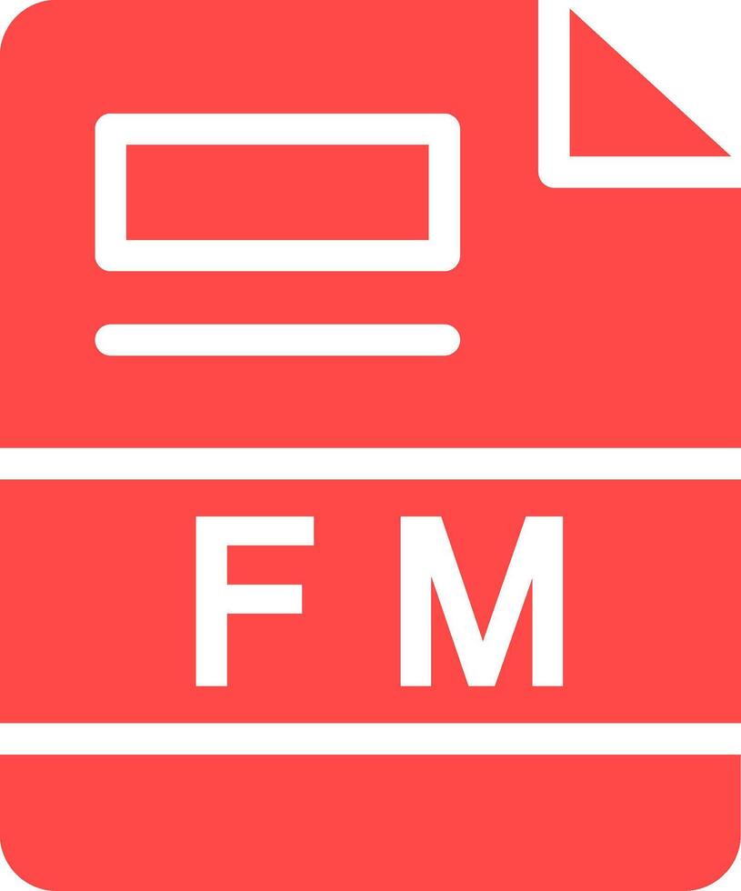 FM Creative Icon Design vector