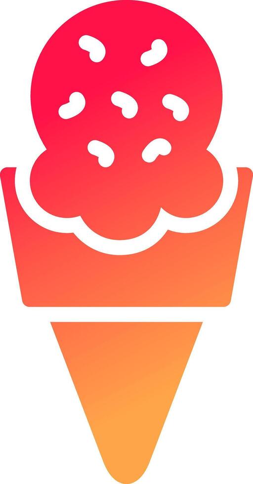 Ice Cream Creative Icon Design vector