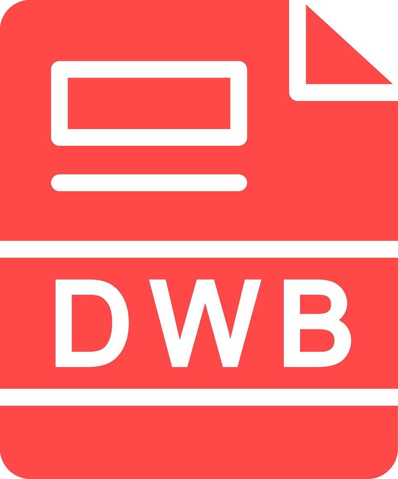 dwb creativo icono diseño vector
