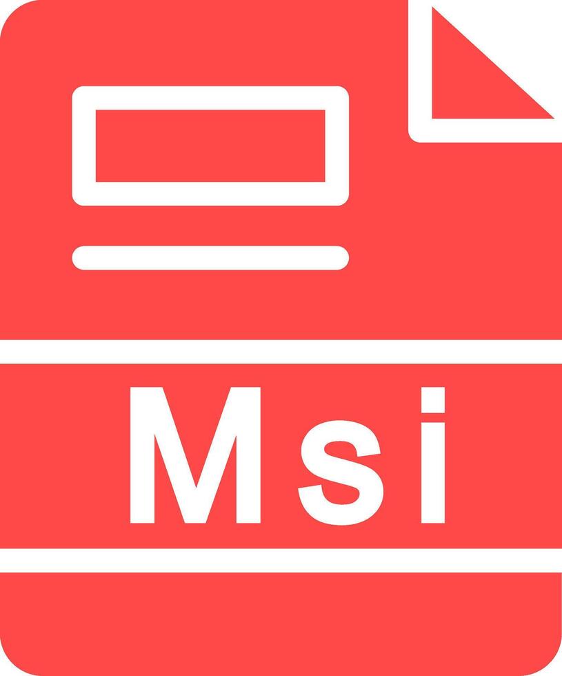 Msi Creative Icon Design vector