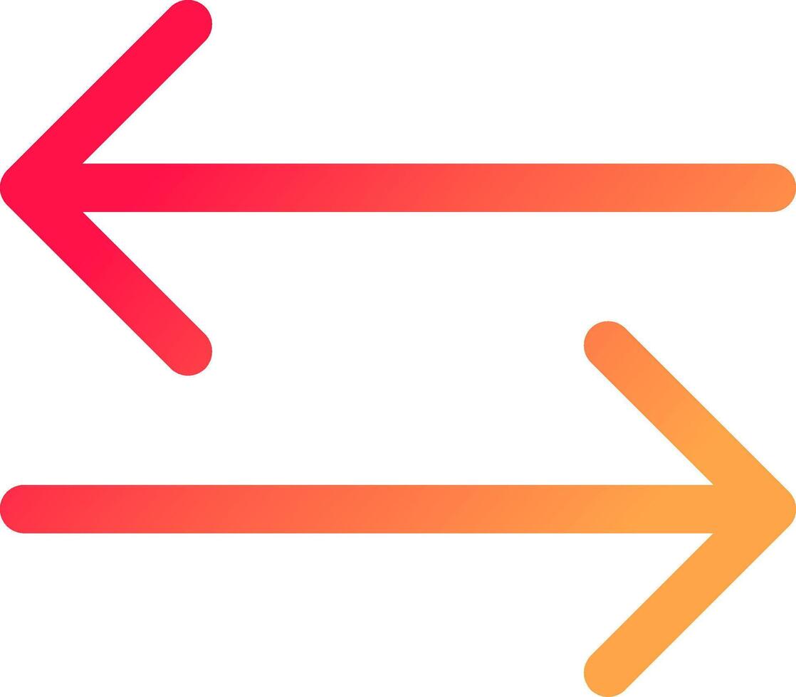Double Arrow Creative Icon Design vector