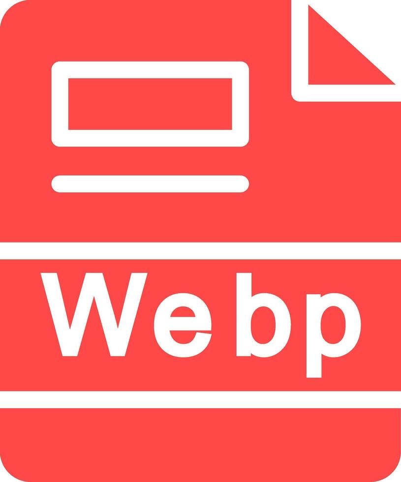 webp creativo icono diseño vector