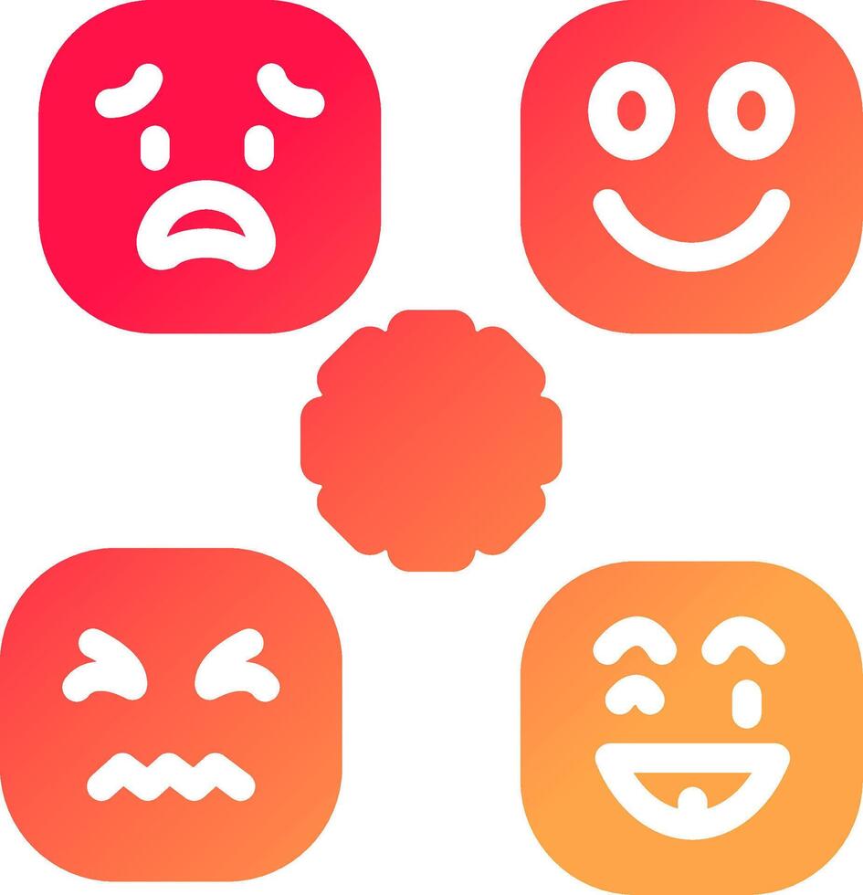 Perceiving Emotions Creative Icon Design vector