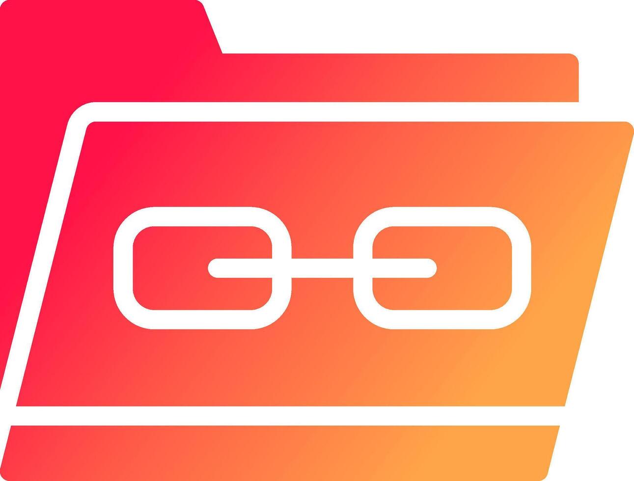 Link Folder Creative Icon Design vector