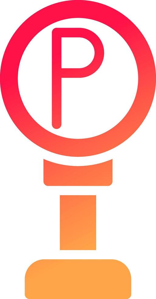 Parking Sign Creative Icon Design vector