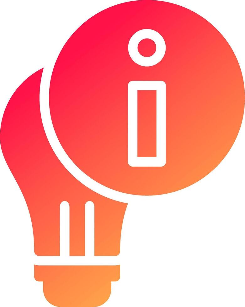 Light Info Creative Icon Design vector