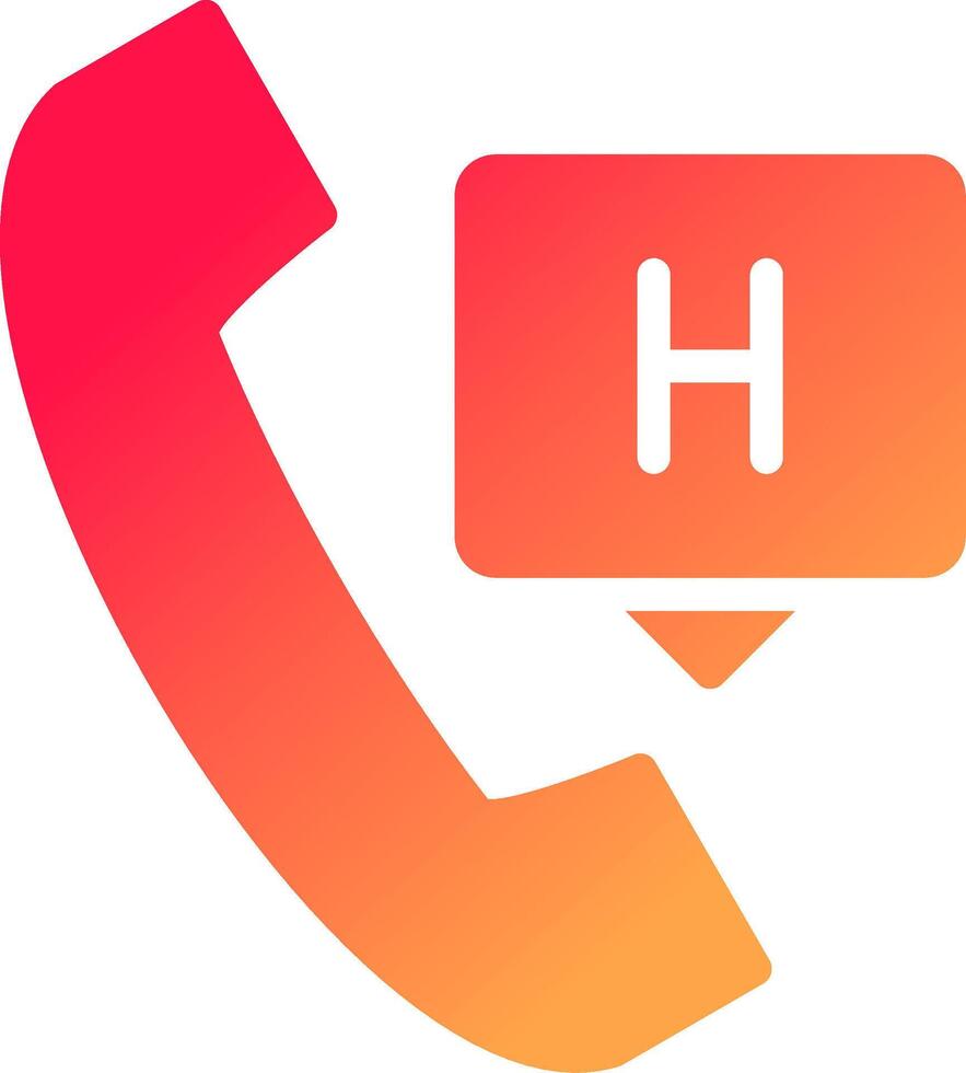 Emergency Call Creative Icon Design vector