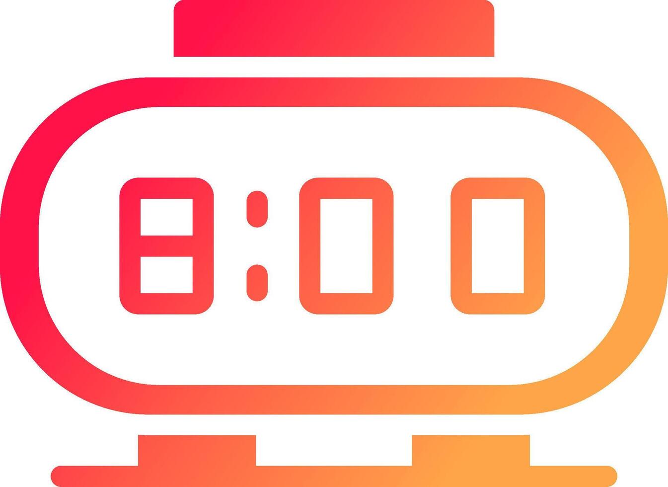 Digital Clock Creative Icon Design vector