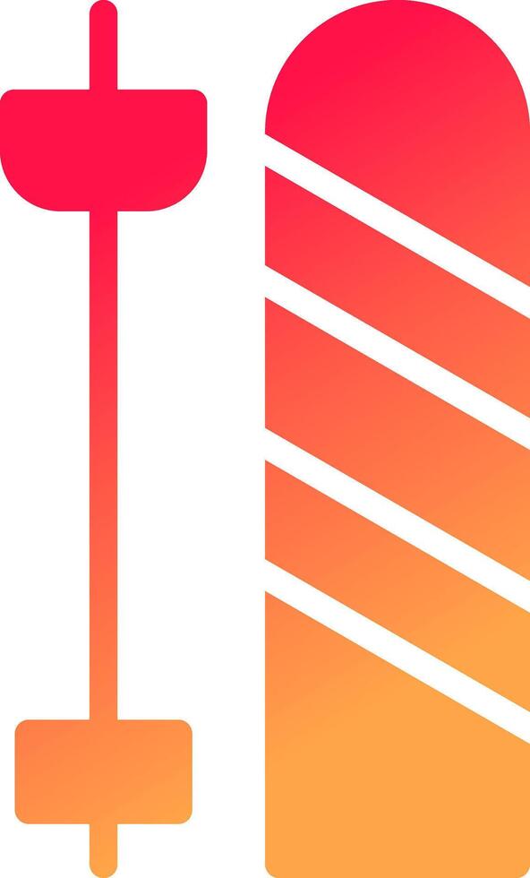 Skis Creative Icon Design vector
