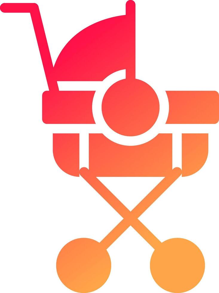 Stroller Creative Icon Design vector