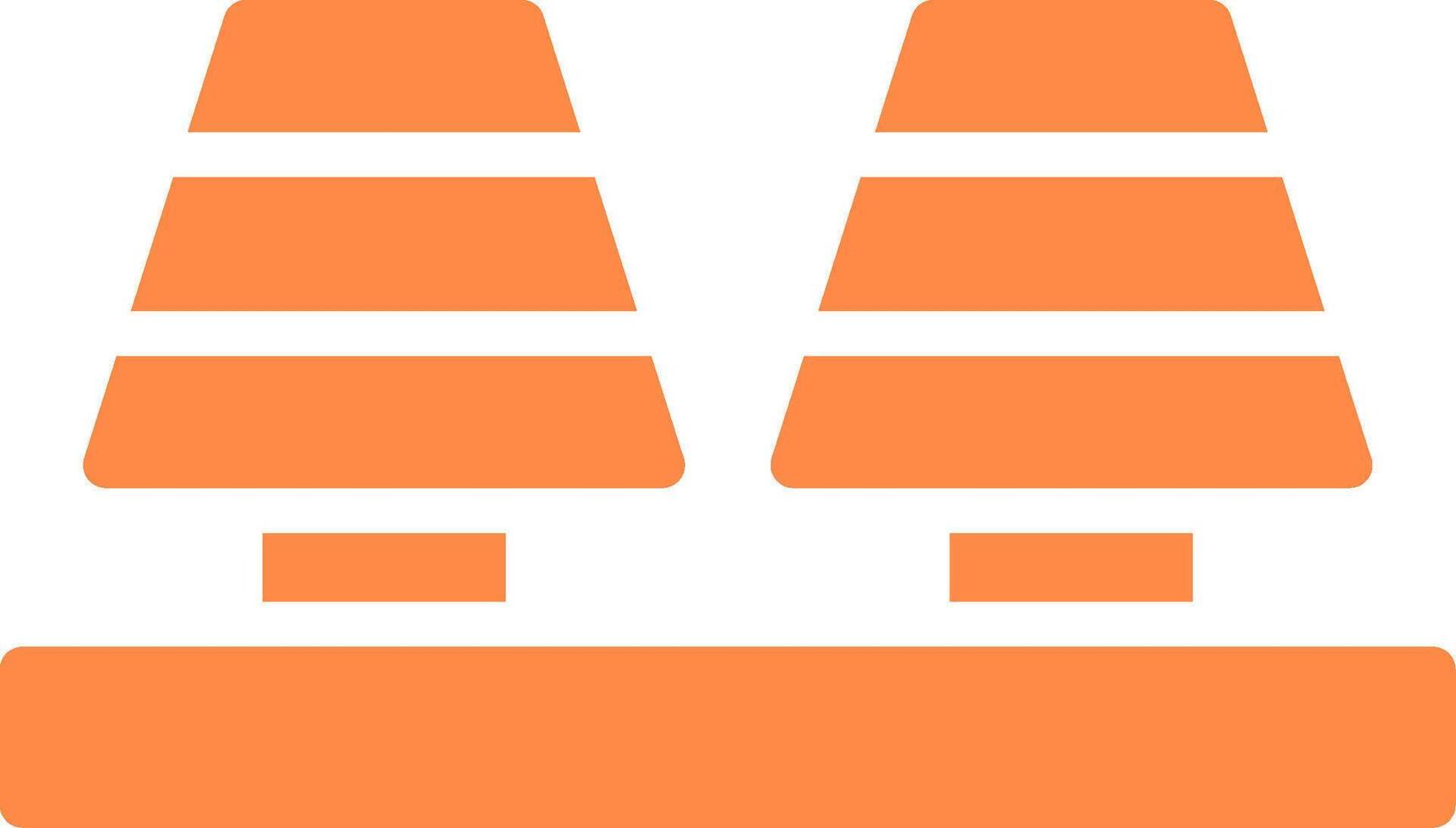 Wall Lamp Creative Icon Design vector