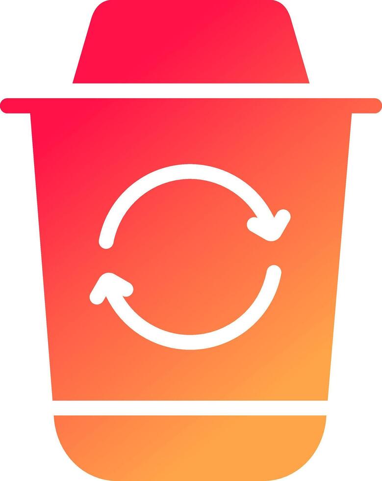 Recycle Bin Creative Icon Design vector