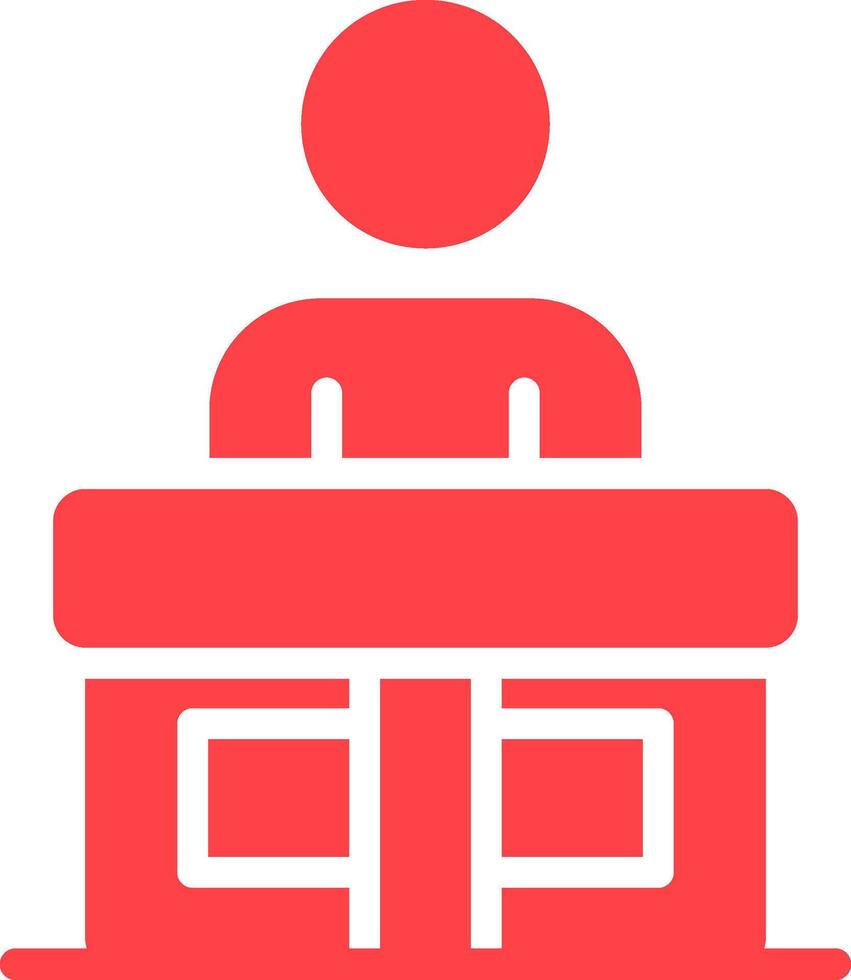 Receptionist Creative Icon Design vector