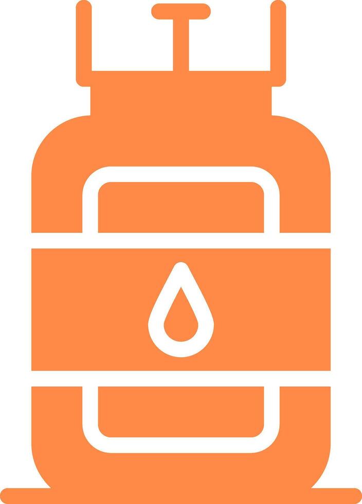Gas Cylinder Creative Icon Design vector