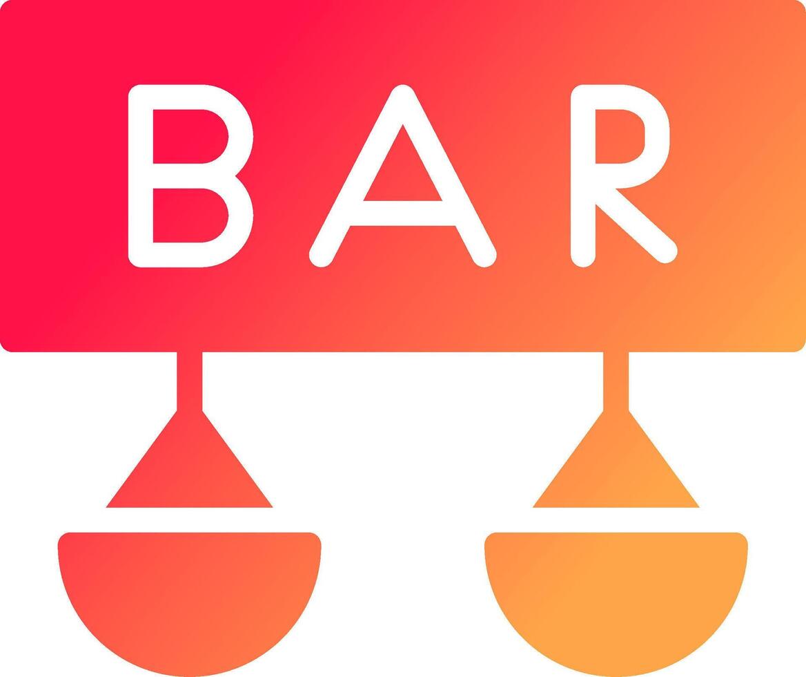 Bar Creative Icon Design vector