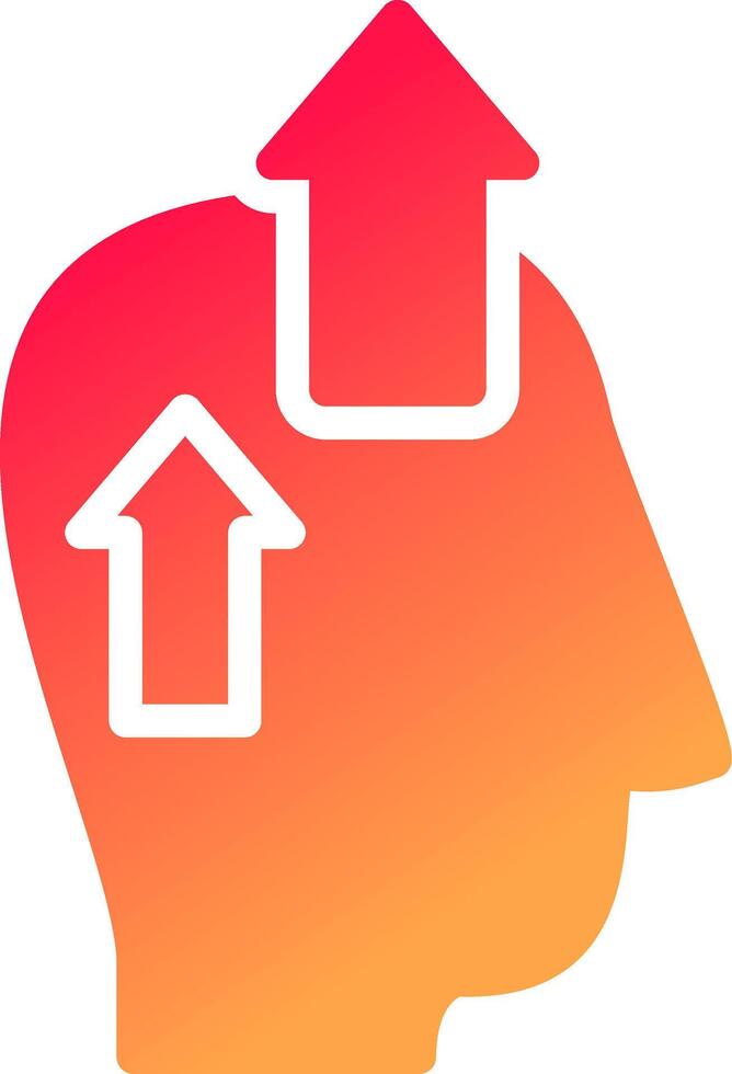 Positive Thinking Creative Icon Design vector