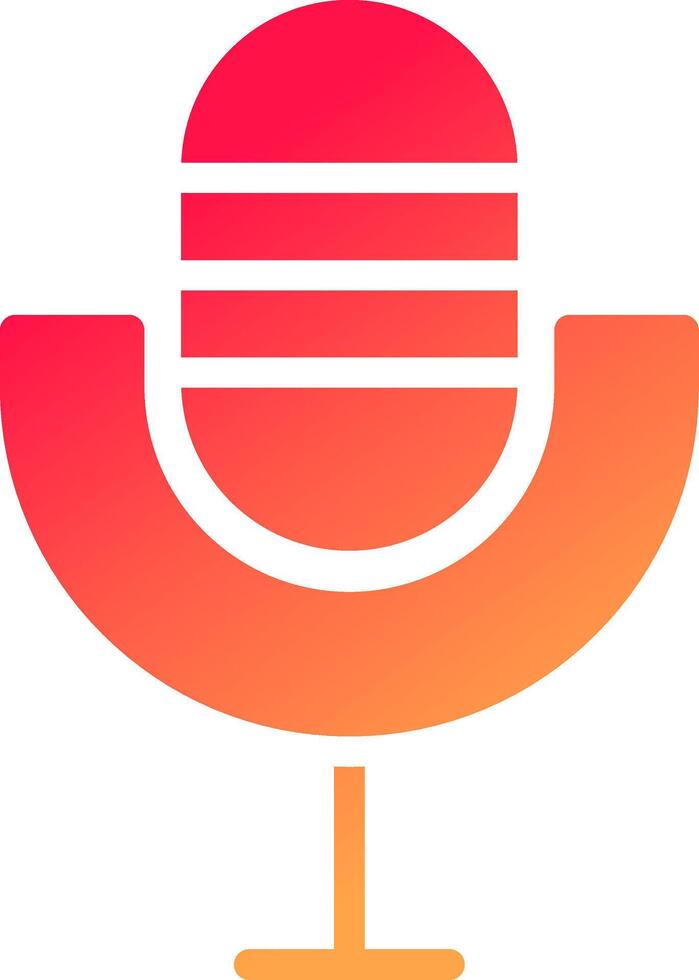 Microphone Creative Icon Design vector