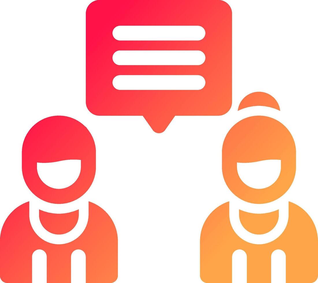 Discuss Creative Icon Design vector