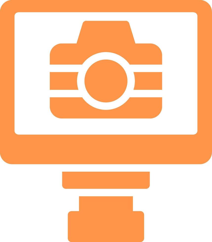 Lcd Camera Creative Icon Design vector