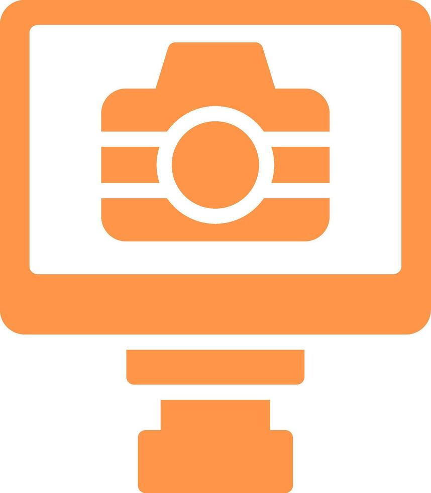 Lcd Camera Creative Icon Design vector