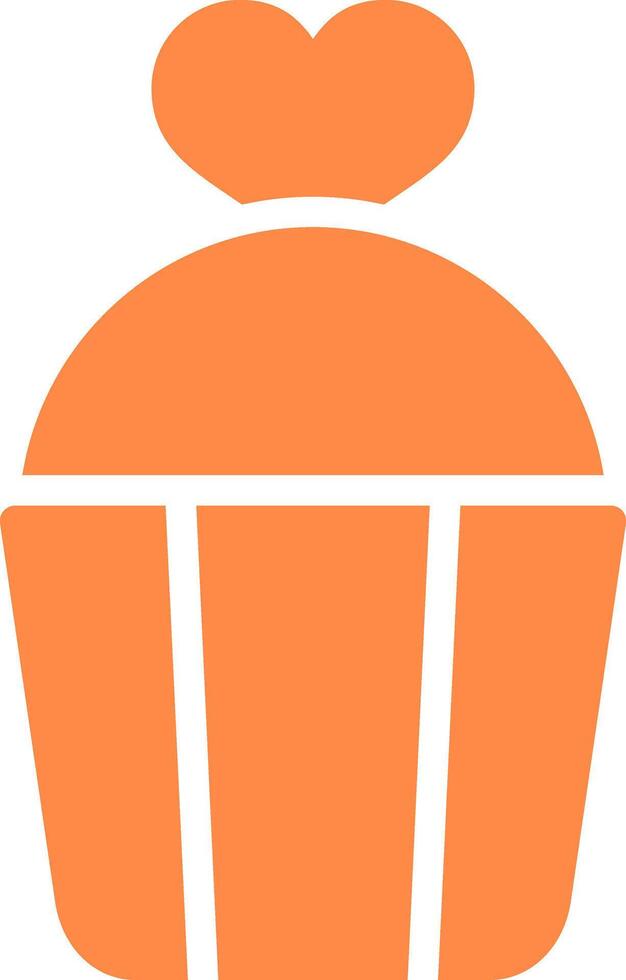 Valentines Cake Creative Icon Design vector