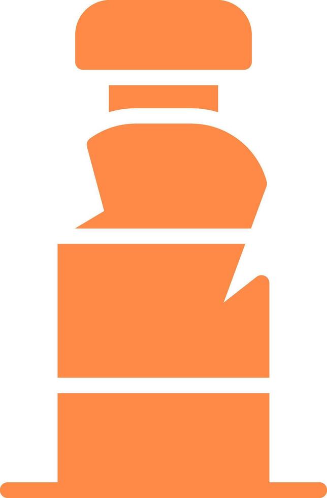 Plastic Bottle Creative Icon Design vector
