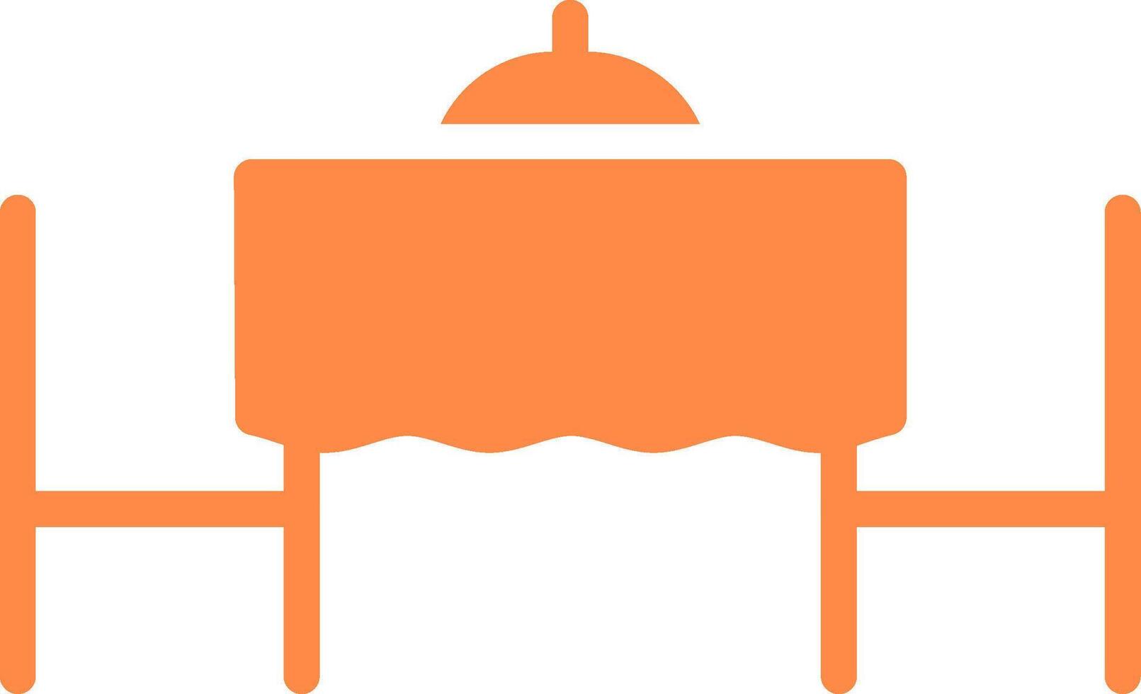 Valentines Table Creative Icon Design vector