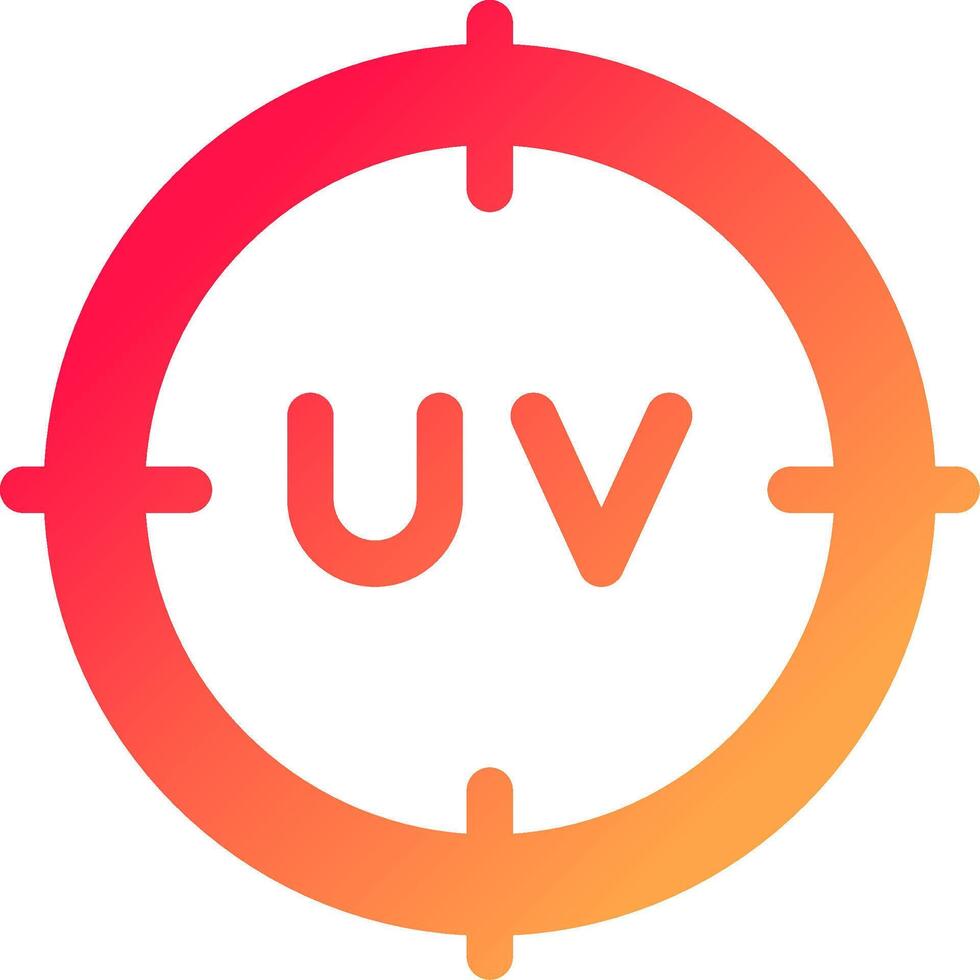 diseño de icono creativo uv vector