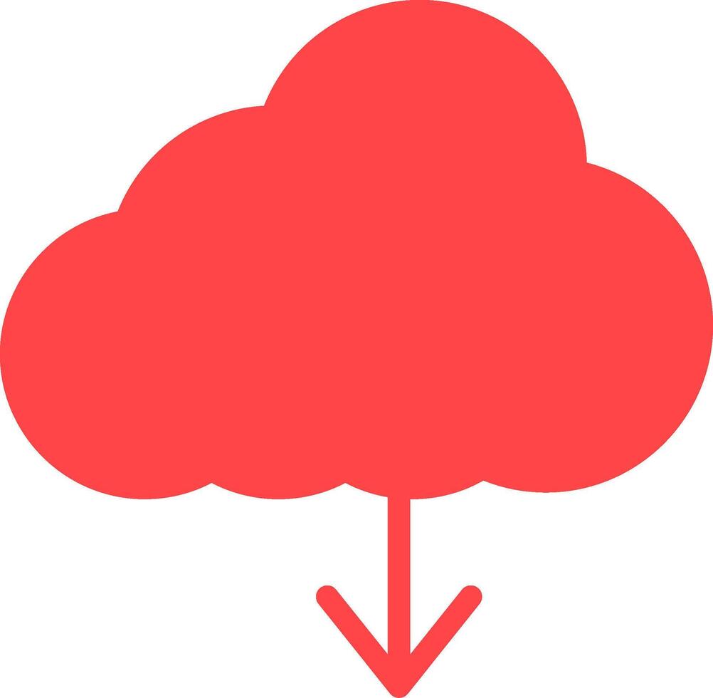 Cloud Download Creative Icon Design vector